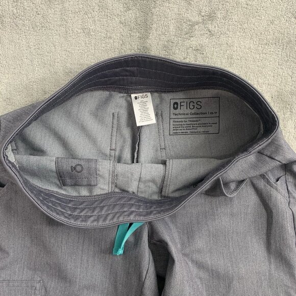 Figs Scrub Pants Womens XS Petite Zamora Jogger Nurse Workwear Graphite Medical - Picture 10 of 16
